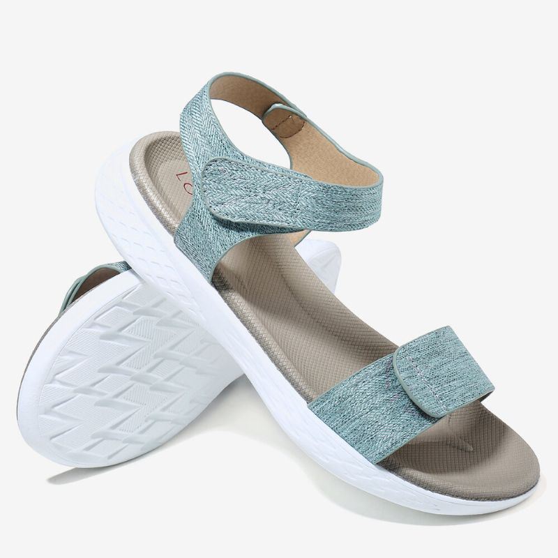 Dames Klittenband Open Teen Zachte Zool Comfortabele Zomer Casual Platte Sandalen