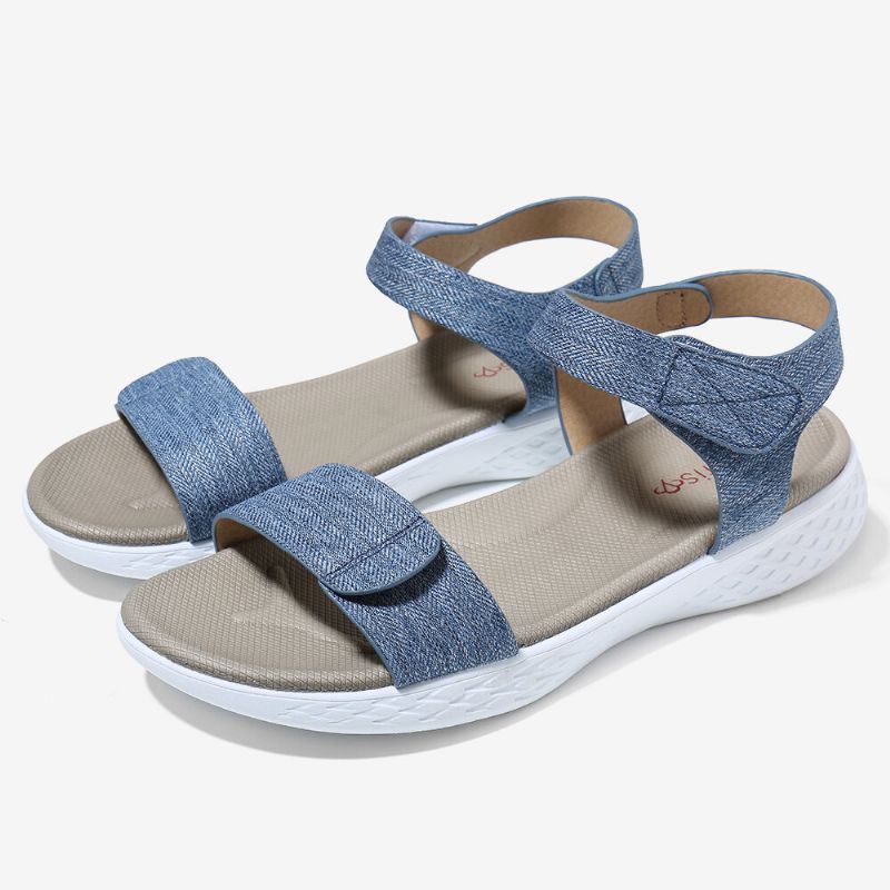 Dames Klittenband Open Teen Zachte Zool Comfortabele Zomer Casual Platte Sandalen