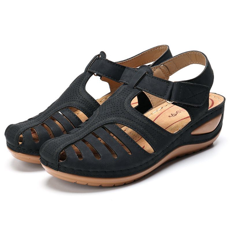 Dames Lichtgewicht Casual Schoenen Uitgeholde Sandalen Met Zachte Zool