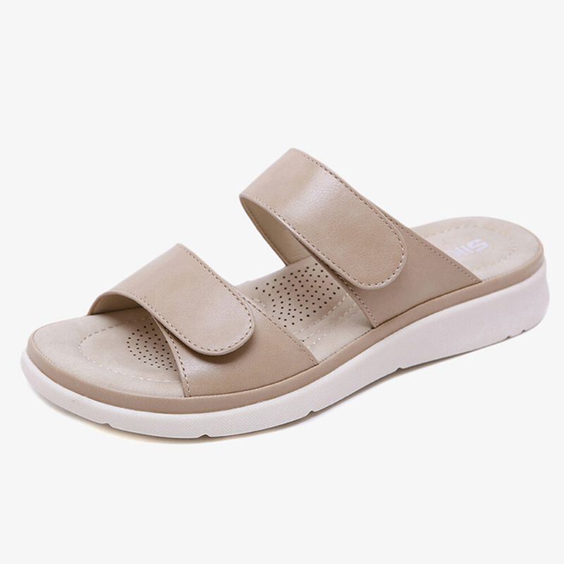 Dames Open Teen Haaklus Zachte Zool Zomer Strand Casual Platte Sandalen