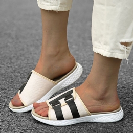 Dames Open Teen Slip On Casual Zomer Dagelijks Platte Sandalen