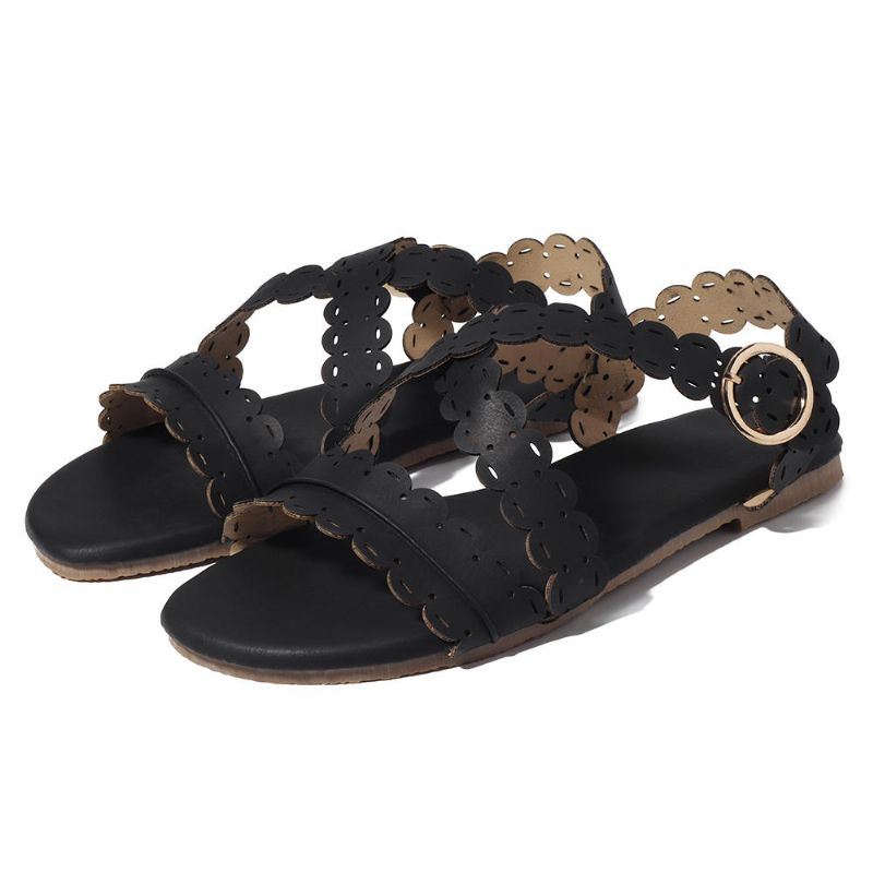 Dames Platte Open Teen Romeinse Sandalen