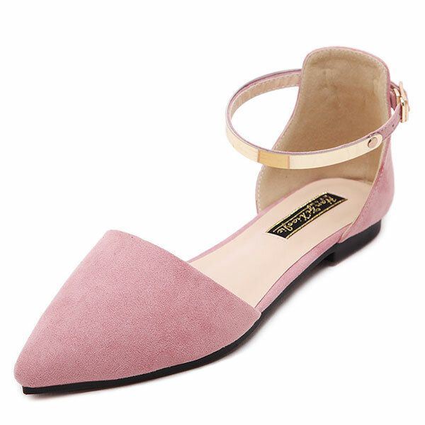 Dames Puntige Teen Zachte Zool Casual Slip Op Platte Loafers