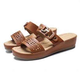 Dames Soft Hollow Ademend Antislip Strand Casual Sandalen