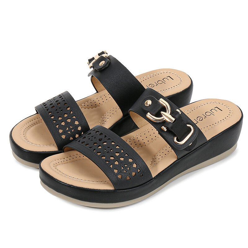 Dames Soft Hollow Ademend Antislip Strand Casual Sandalen