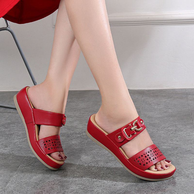 Dames Soft Hollow Ademend Antislip Strand Casual Sandalen