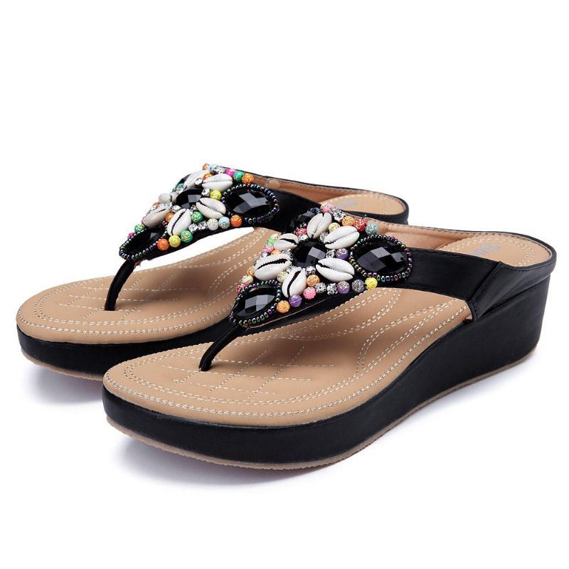 Dames Strass Boheemse Casual Sandalen