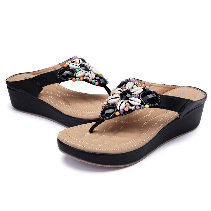 Dames Strass Boheemse Casual Sandalen