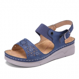 Dames Strass Hollow Elastische Band Comfy Casual Sandalen