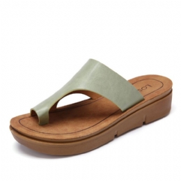 Dames Teen Ring Slip Op Zachte Zool Casual Zomer Sandalen