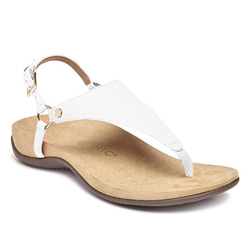 Dames Teenslippers Met Metalen Gesp Casual Platte Slingback-sandalen