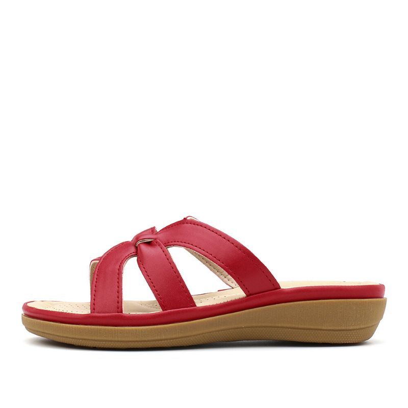 Dames Uitgesneden Ademende Draagbare Comfortabele Casual Strand Wedges Sandalen