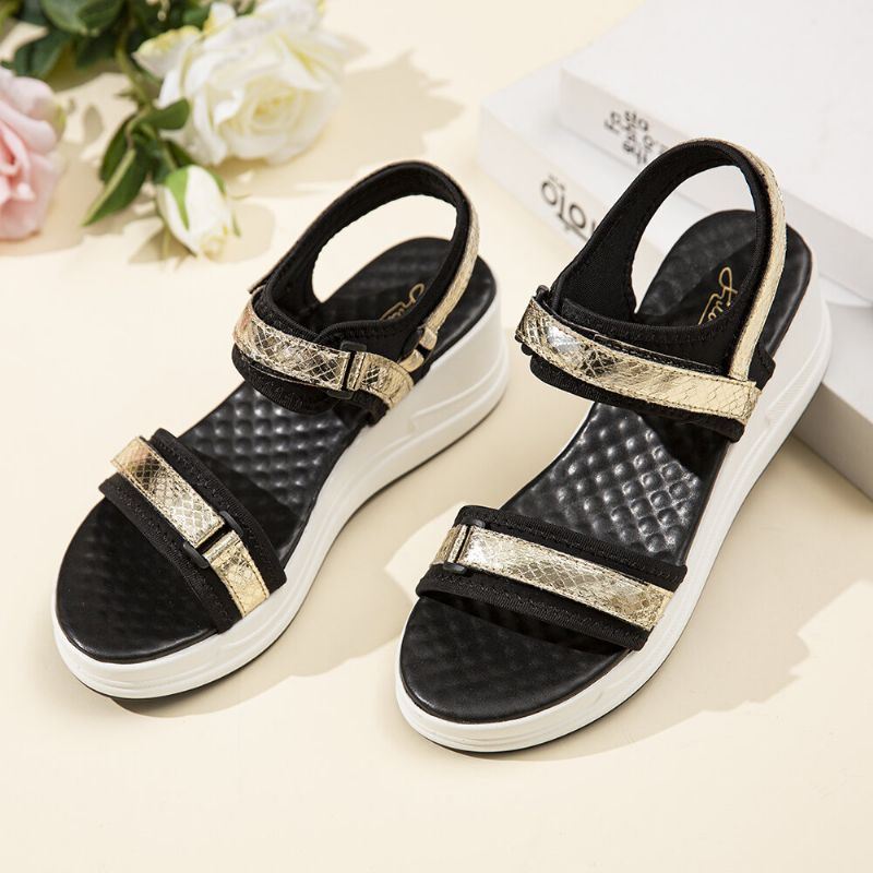 Dames Verstelbare Band Sport Comfortabele Casual Wedge Sandalen