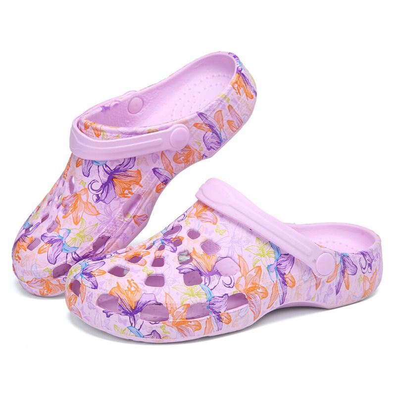 Dames Vlinder Bloemen Waterdichte Antislip Holle Dia Sandalen