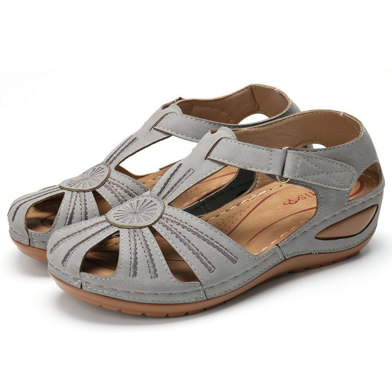 Dames Wedges Schoenen Splicing Casual Comfy Sandalen