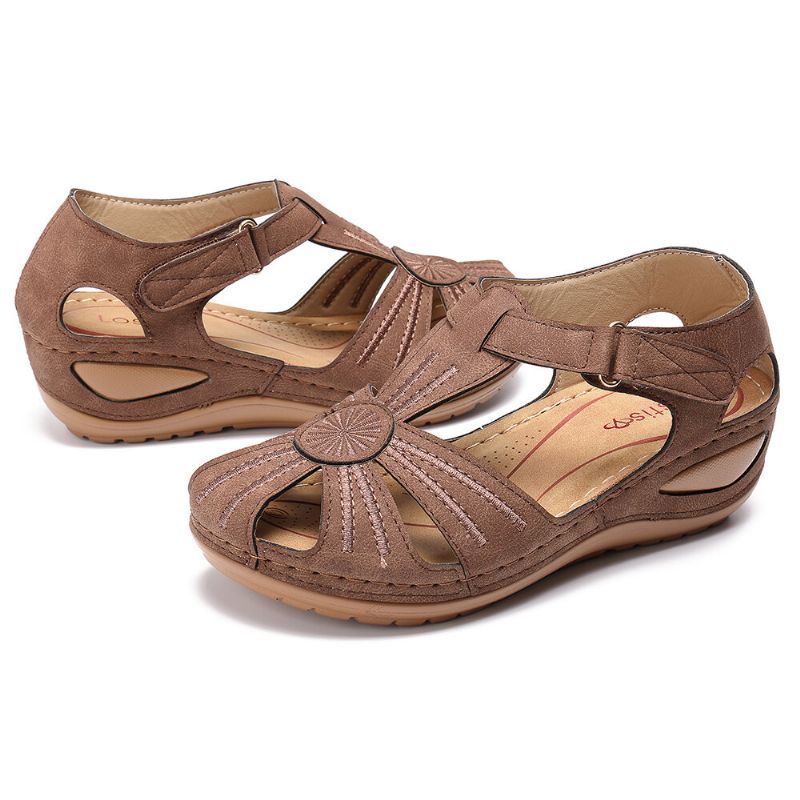 Dames Wedges Schoenen Splicing Casual Comfy Sandalen