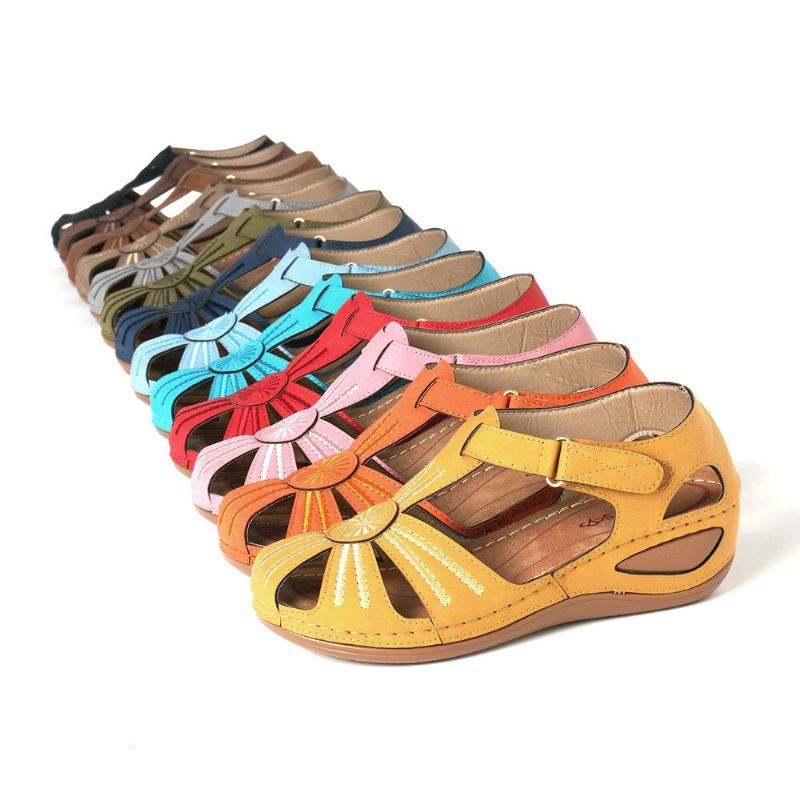 Dames Wedges Schoenen Splicing Casual Comfy Sandalen