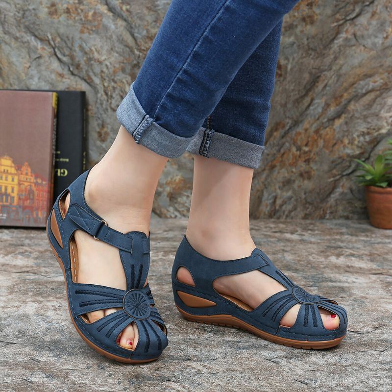 Dames Wedges Schoenen Splicing Casual Comfy Sandalen