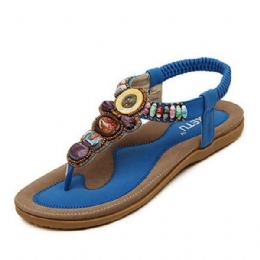 Dames Zomer Bohemian Outdoor Mode Zachte Comfortabele Strand Platte Sandalen Schoenen