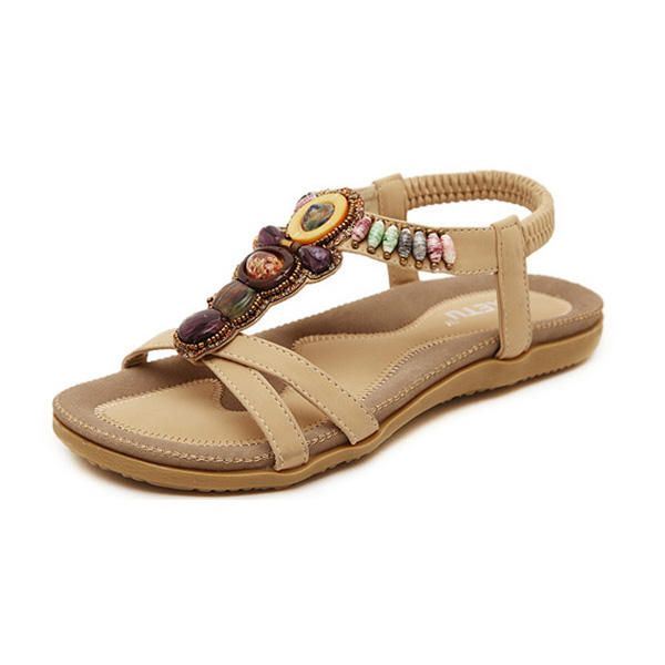 Dames Zomer Leisure Strand Sandalen Peep Toe Chique Schoenen Casual Platte Sandalen