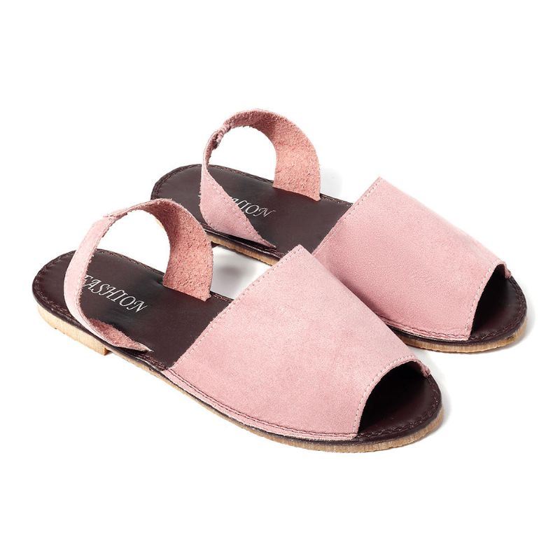 Dames Zomer Vis Mond Slip Op Sandalen Schoenen