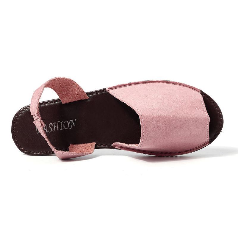 Dames Zomer Vis Mond Slip Op Sandalen Schoenen