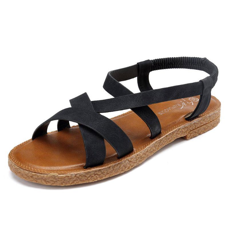 Damesschoenen Roman Cross Elastische Band Sandalen