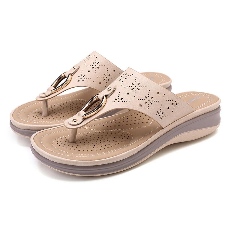 Damesslipper Boheemse Teenslippers Strandsandalen