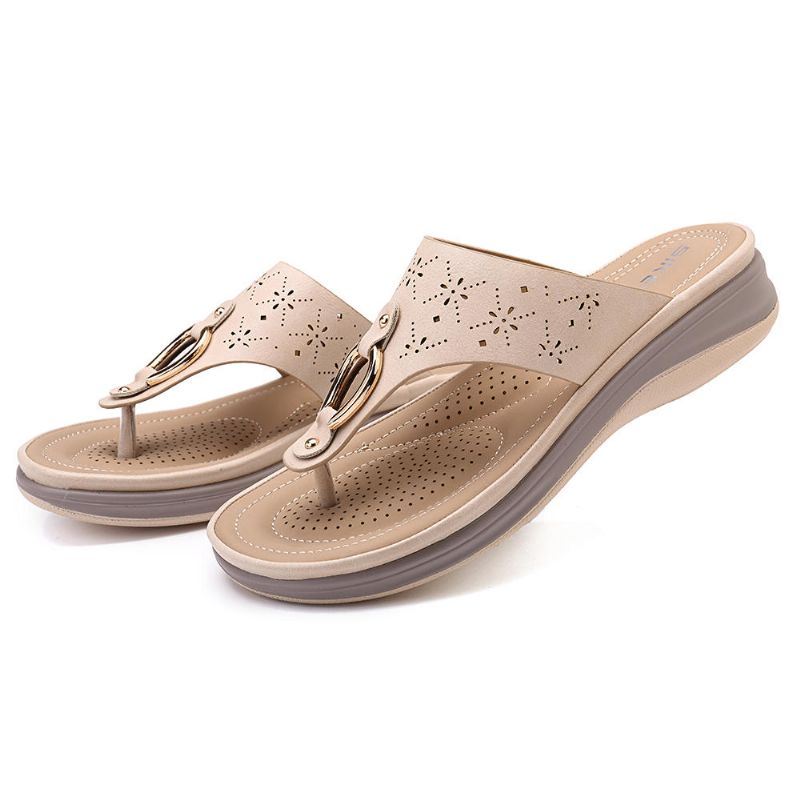 Damesslipper Boheemse Teenslippers Strandsandalen