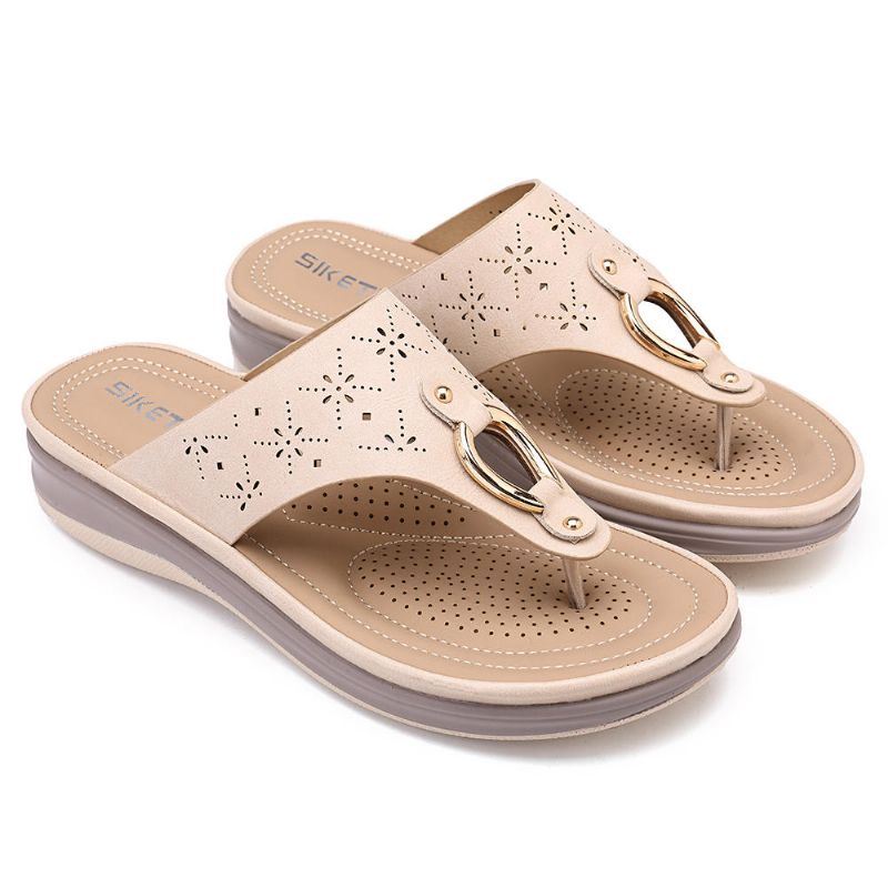 Damesslipper Boheemse Teenslippers Strandsandalen