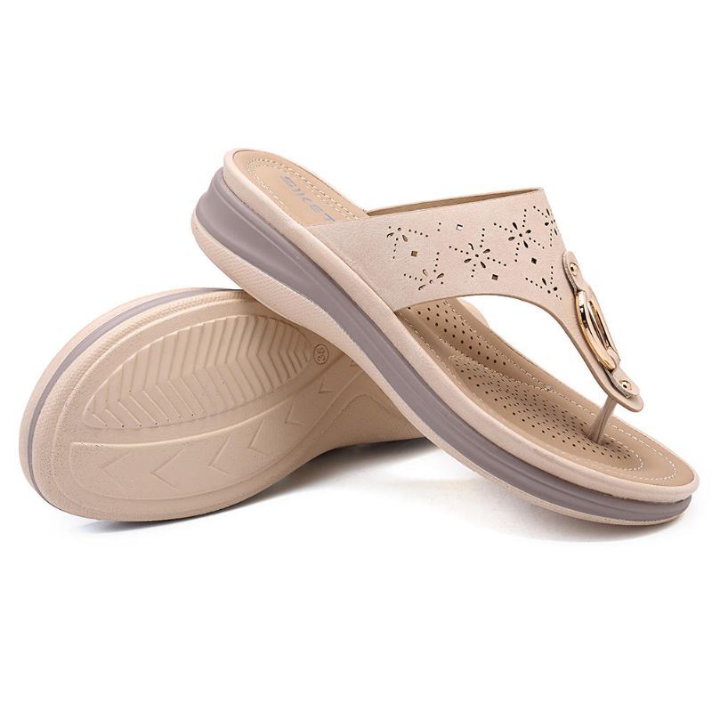 Damesslipper Boheemse Teenslippers Strandsandalen