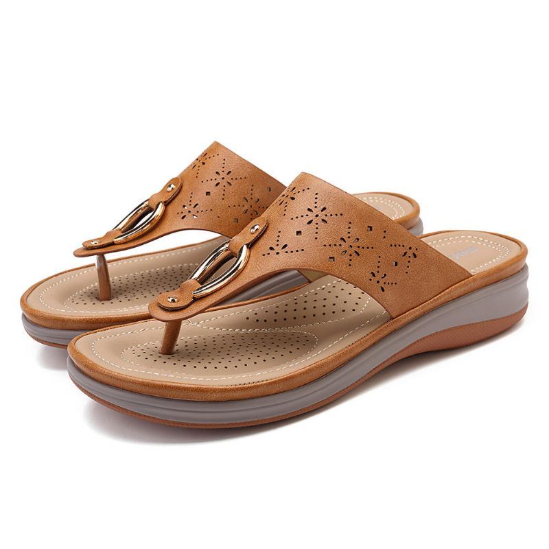 Damesslipper Boheemse Teenslippers Strandsandalen