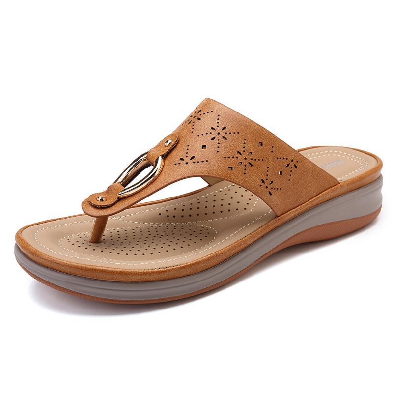 Damesslipper Boheemse Teenslippers Strandsandalen