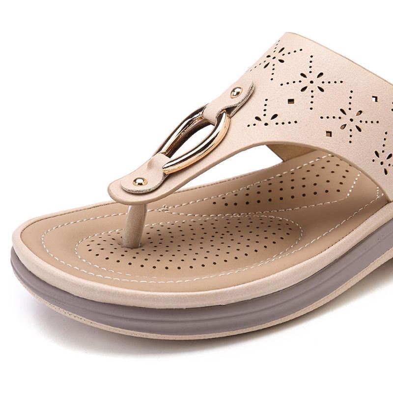 Damesslipper Boheemse Teenslippers Strandsandalen