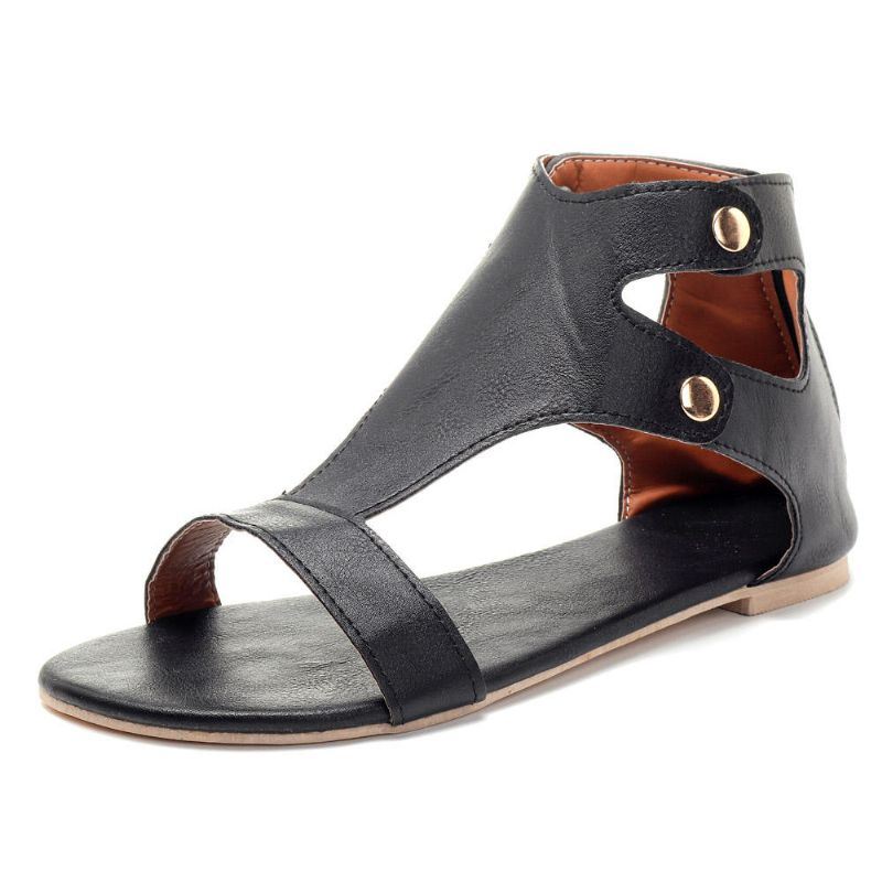 Gladiator Thong Casual Casual Sandalen Met Rits Voor Dames