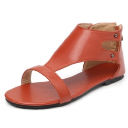 Grote Maat Dames Romeinse Casual Comfortabele Platte Sandalen