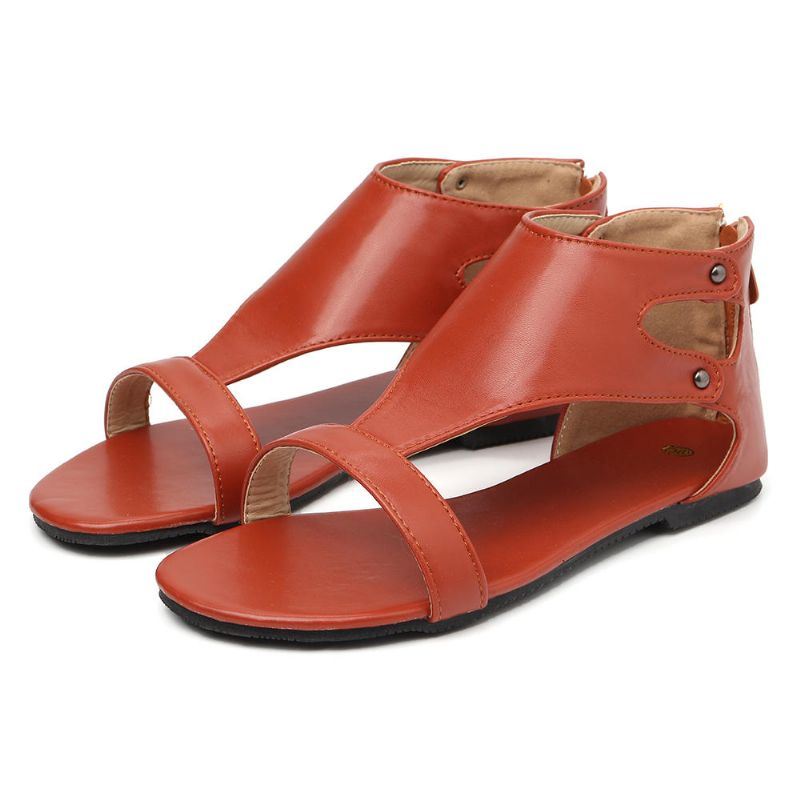 Grote Maat Dames Romeinse Casual Comfortabele Platte Sandalen