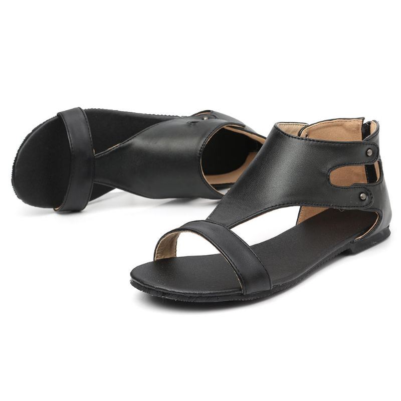 Grote Maat Dames Romeinse Casual Comfortabele Platte Sandalen