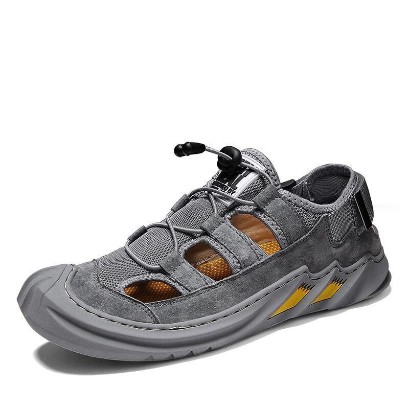 Heren Ademend Zomer Lichtgewicht Gesloten Teen Antislip Zacht Wandelen Outdoor Sport Sandalen