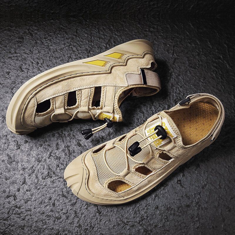 Heren Ademend Zomer Lichtgewicht Gesloten Teen Antislip Zacht Wandelen Outdoor Sport Sandalen