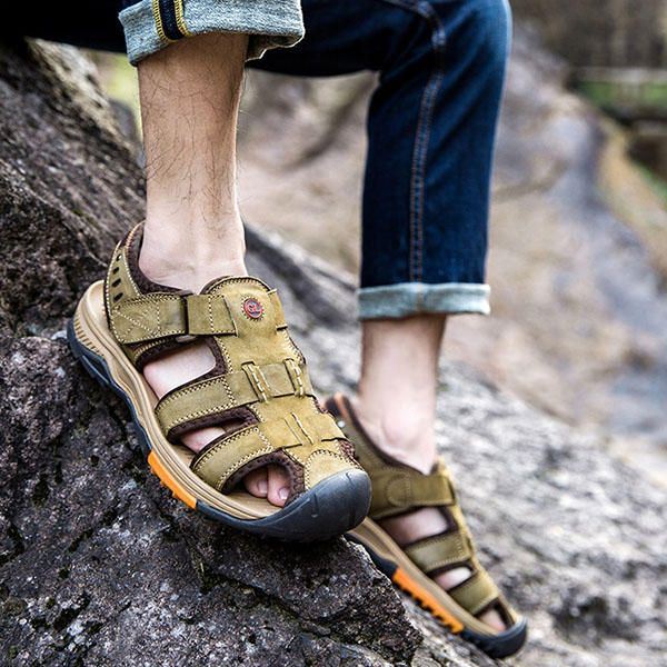 Heren Ademende Anti-collision Teen Hook Loop Outdoor Sandalen