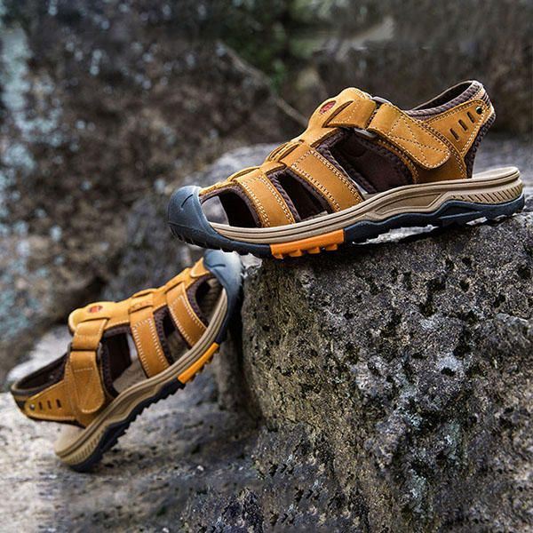 Heren Ademende Anti-collision Teen Hook Loop Outdoor Sandalen