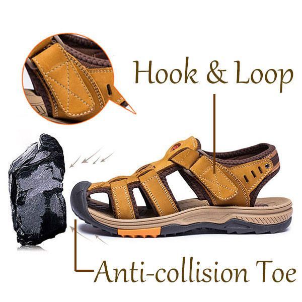 Heren Ademende Anti-collision Teen Hook Loop Outdoor Sandalen