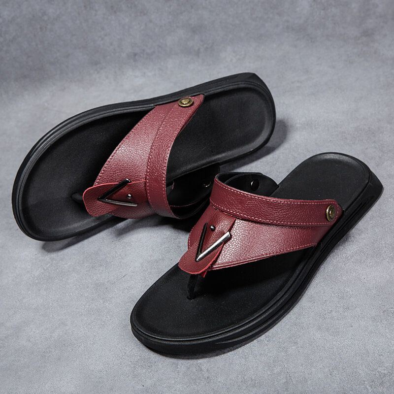 Heren Ademende Antislip Twee Manieren Cliped Casual Strand Sandalen