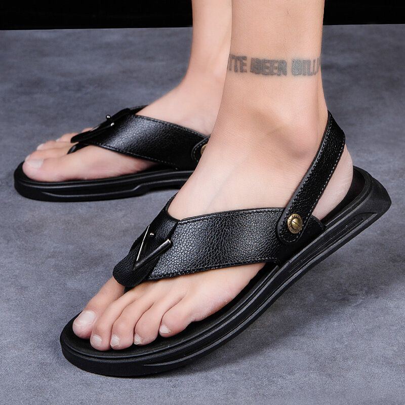 Heren Ademende Antislip Twee Manieren Cliped Casual Strand Sandalen