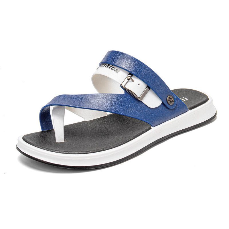 Heren Ademende Antislip Twee Manieren Toe Ring Casual Strand Sandalen