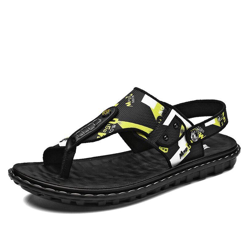 Heren Ademende Non-slip Twee Manieren Cliped Casual Strand Sandalen