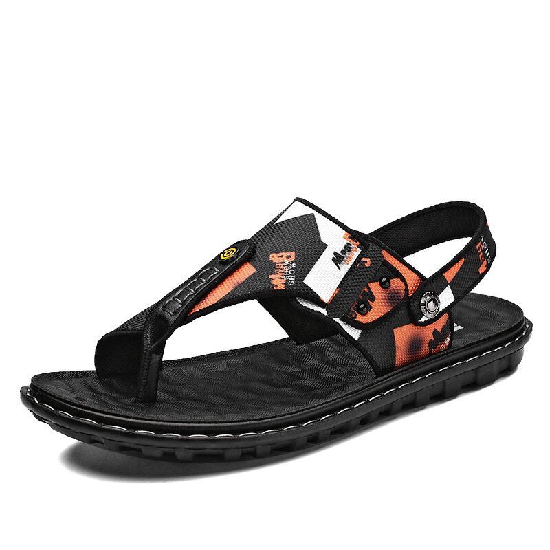 Heren Ademende Non-slip Twee Manieren Cliped Casual Strand Sandalen