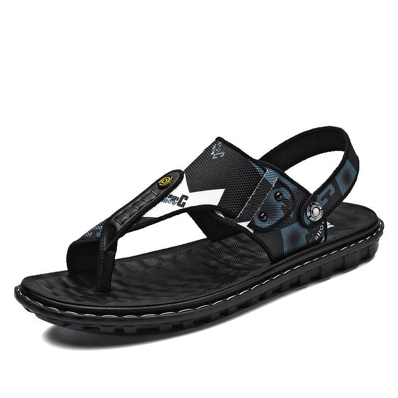 Heren Ademende Non-slip Twee Manieren Cliped Casual Strand Sandalen