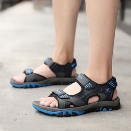 Heren Ademende Zachte Zool Open Teen Antislip Strand Casual Outdoor Sandalen